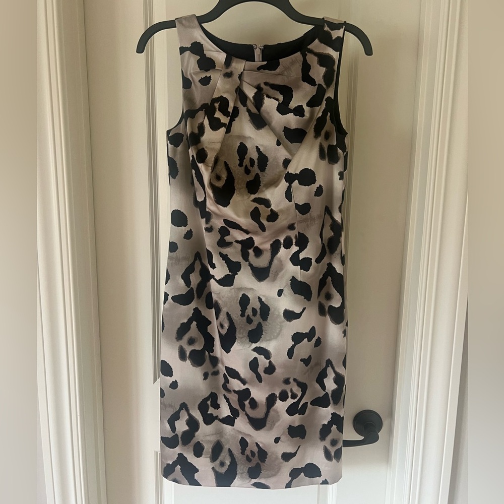 Ann Taylor Leopard Print Dress - Silk & Cotton